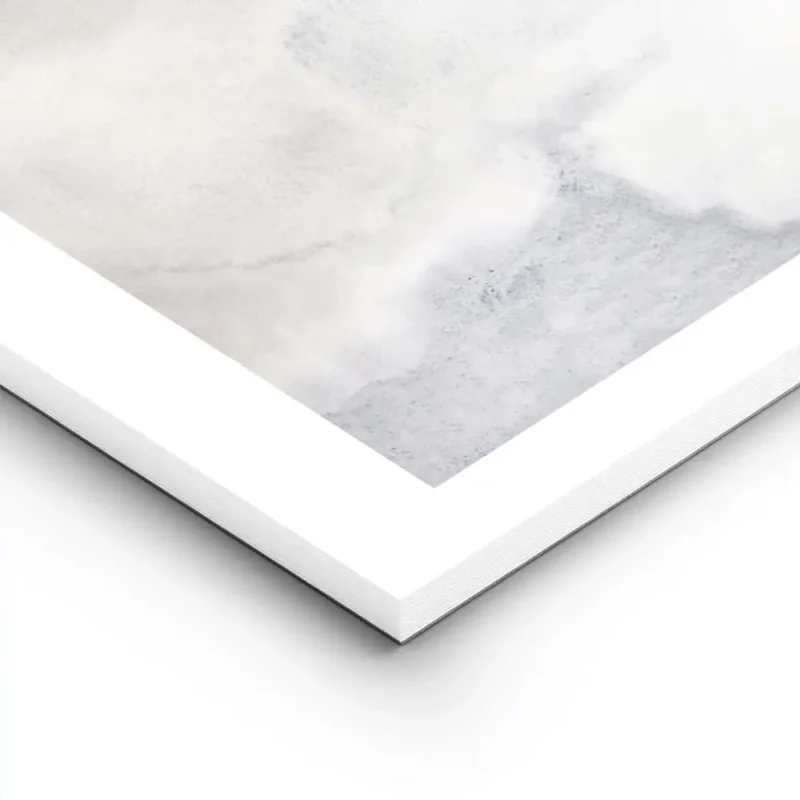 affiche dart abstrait de plage en aquarelle aux tons marron beige et bleu lightpanel.webp