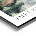 affiche dart abstrait dun jardin verdoyant avec des fleurs epanouies dans un sty aluminium.webp