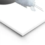 affiche dart abstrait formes aquarelle bleues et noires avec des cercles sur toi lightpanel.webp