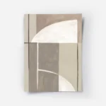 affiche dart abstrait geometrique aux formes courbes et droites dans des tons br.webp