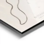 affiche dart botanique fluide aux lignes ondulees noires sur fond blanc creant u aluminium.webp