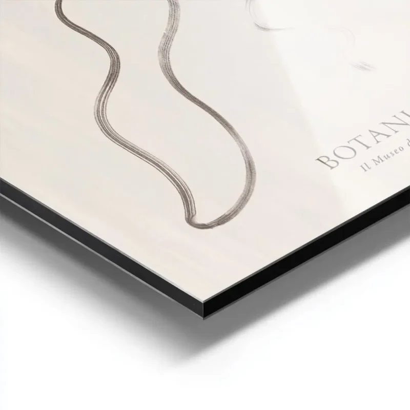 affiche dart botanique fluide aux lignes ondulees noires sur fond blanc creant u aluminium.webp
