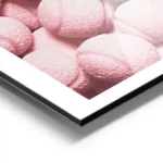 affiche de balles de tennis roses avec une texture granuleuse pour les amateurs aluminium.webp