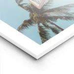 affiche de basket ball avec des palmiers sur un ciel bleu clair un style ludique lightpanel.webp