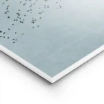 affiche de boris draschoff illustration graphique dune volee doiseaux noirs deva lightpanel.webp