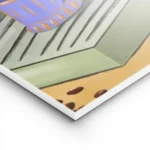 affiche de cafe texturee avec une machine a expresso verte et deux tasses a cafe lightpanel.webp