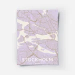 affiche de carte de ville contemporaine lilas et beige clair avec le texte stock.webp