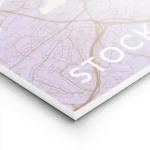 affiche de carte de ville contemporaine lilas et beige clair avec le texte stock lightpanel.webp