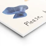affiche de chaises de designer variees peintes a la main avec le texte please ha lightpanel.webp