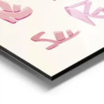 affiche de chaussures roses illustration de divers modeles de talons hauts et bo aluminium.webp