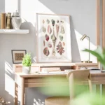affiche de coquillages vintage avec une illustration botanique detaillee de diff bureau.webp