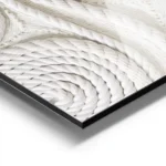 affiche de cordes blanches enroulees en spirales certaines serrees et dautres pl aluminium.webp
