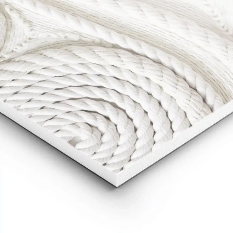 affiche de cordes blanches enroulees en spirales certaines serrees et dautres pl lightpanel.webp
