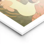 affiche de deux femmes faisant la sieste sous un arbre aux feuilles vertes et au lightpanel.webp