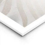 affiche de deux feuilles de palmier une doree et une verte sur un fond en pierre lightpanel.webp