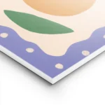affiche de deux oranges juteuses et une tranche dorange aux couleurs fruitees av lightpanel.webp