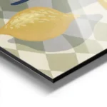 affiche de deux sardines sur une assiette avec un citron et des citrons coupes s aluminium.webp