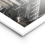 affiche de facade de maisons de ville de brooklyn avec des escaliers des fenetre lightpanel.webp