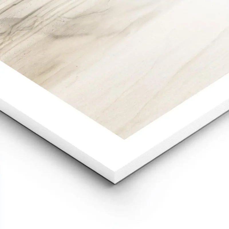 affiche de falaises de gres beige avec des couches horizontales et une echelle r lightpanel.webp