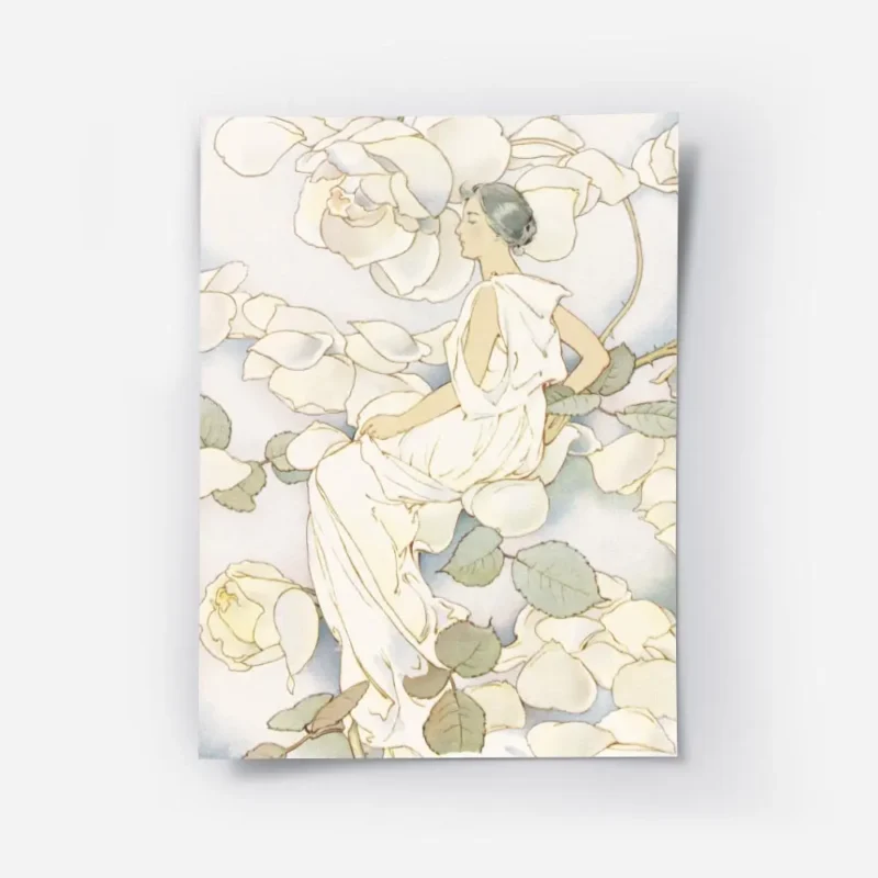 affiche de fee des fleurs de laura coombs hills typographie romantique avec une .webp