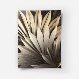 affiche de feuilles de palmier seche beige et marron clair.webp