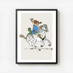 affiche de fifi brindacier a cheval avec m avec cadre.webp