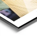 affiche de fifi brindacier mangeant des spaghetti colores avec des ciseaux typog aluminium.webp