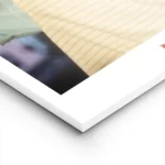 affiche de fifi brindacier mangeant des spaghetti colores avec des ciseaux typog lightpanel.webp