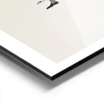 affiche de fifi brindacier soulevant son cheval illustration classique en noir e aluminium.webp