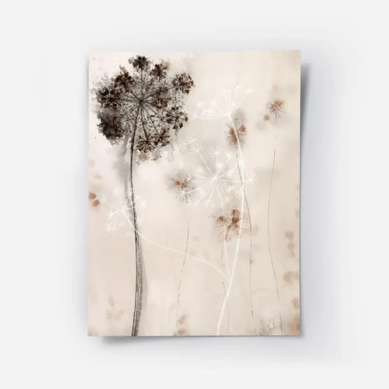 affiche de fleur sechee abstraite beige et blanche avec des ombres sur un fond c.webp