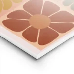 affiche de fleurs carrees graphiques aux couleurs vives lightpanel.webp