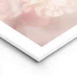 affiche de fleurs douces aux couleurs peche et rose avec un effet flou creant un lightpanel.webp