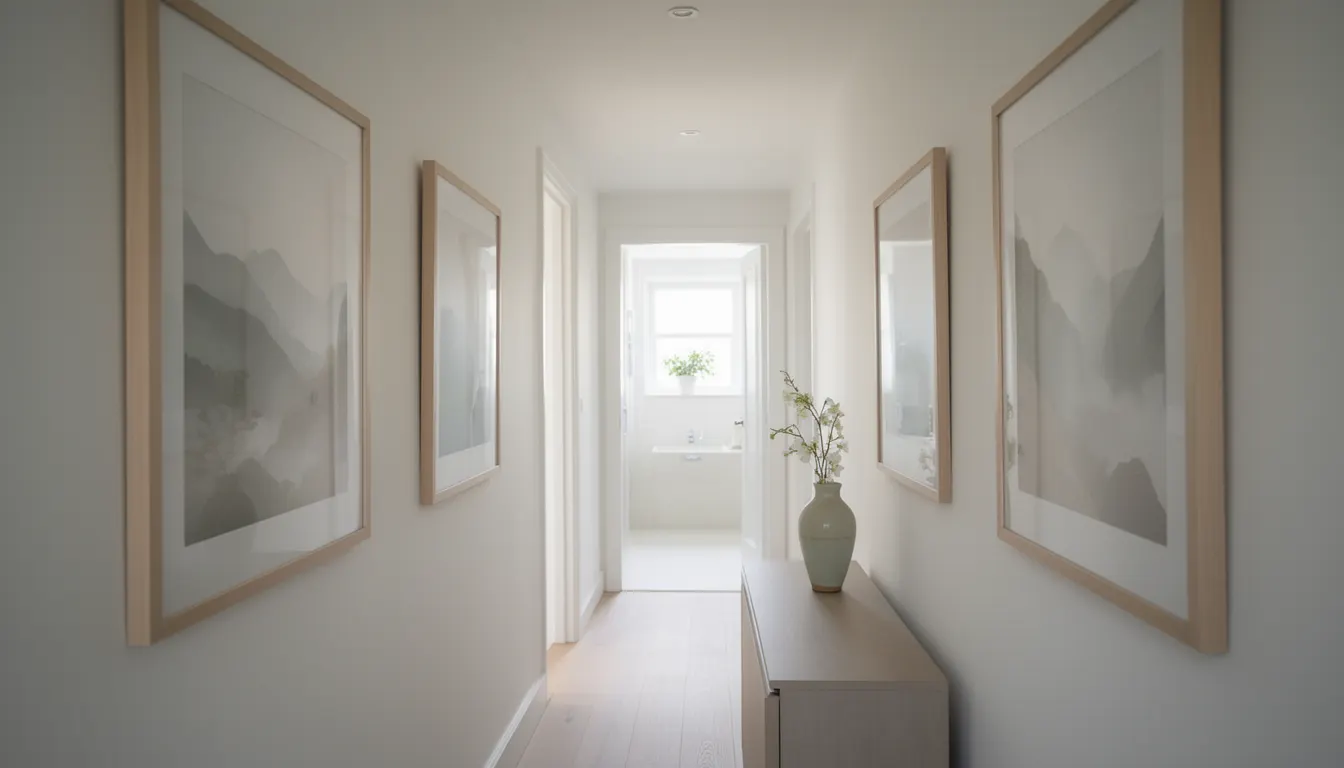 Quelles affiches choisir pour illuminer et agrandir visuellement un couloir étroit ?