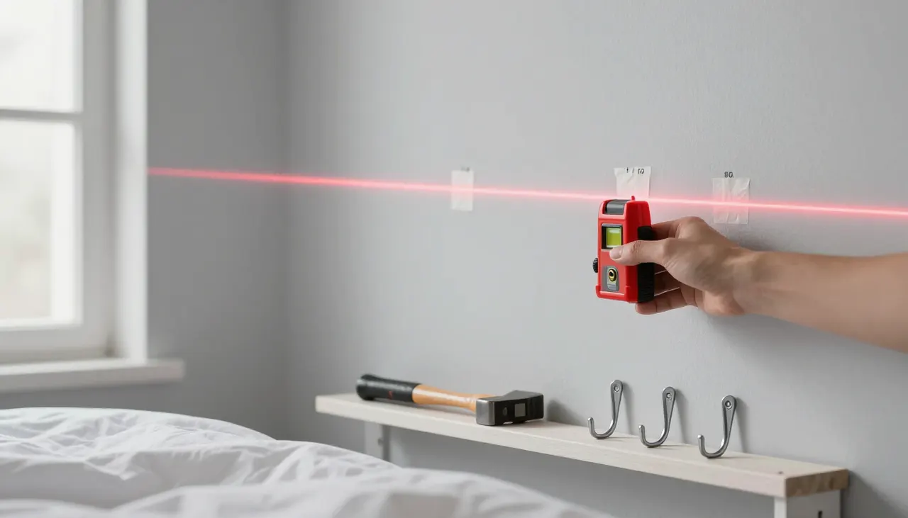 Accrochage précis au laser niveau Niveau laser sur mur pour aligner cadres